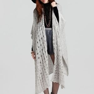 Free People gorgeous shawl knit kimono duster wrap